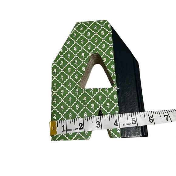 Vintage book in letter A bookend green blue - Picture 4 of 7